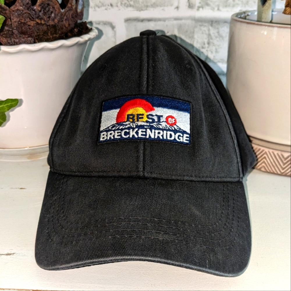 Best Of Breckenridge Colorado Baseball Cap Hat Adjustable Black
